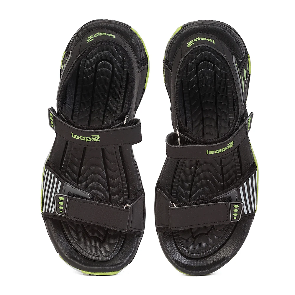 Leap7X BLAIR-30 Black Casual Flat Sandals for Men by Liberty - Image 6