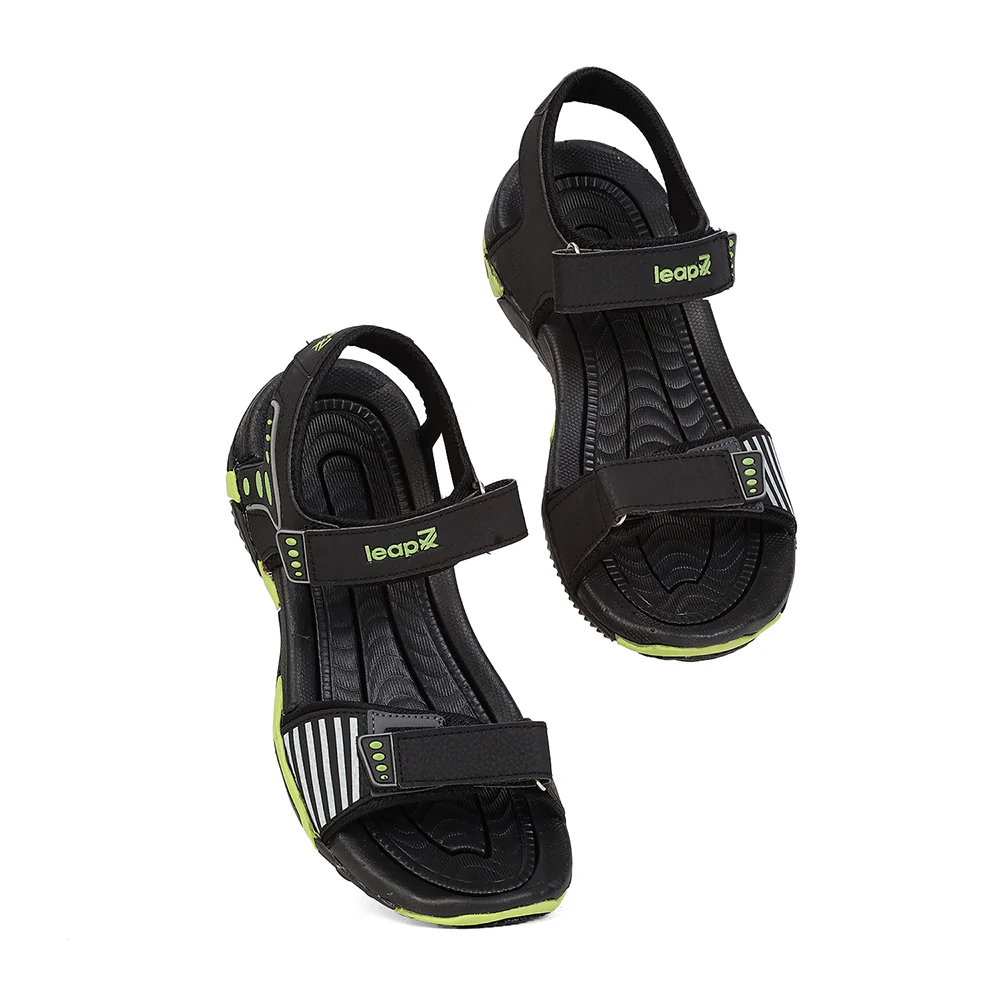 Leap7X BLAIR-30 Black Casual Flat Sandals for Men by Liberty - Image 7