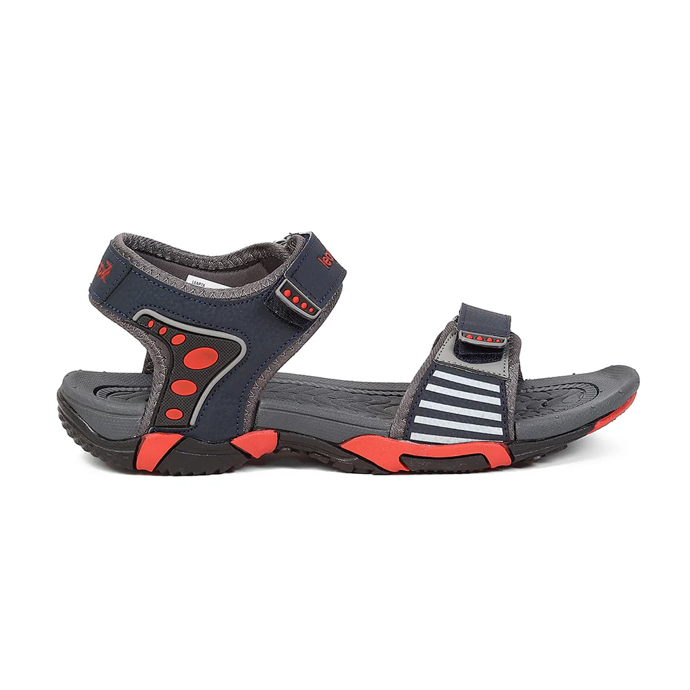 Leap7X BLAIR-30 Navy Blue Casual Flat Sandals for Men by Liberty - Image 2