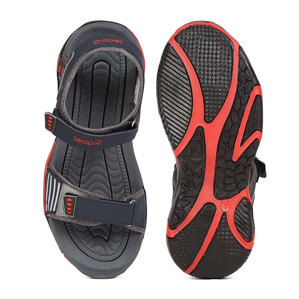 Leap7X BLAIR-30 Navy Blue Casual Flat Sandals for Men by Liberty - Image 4