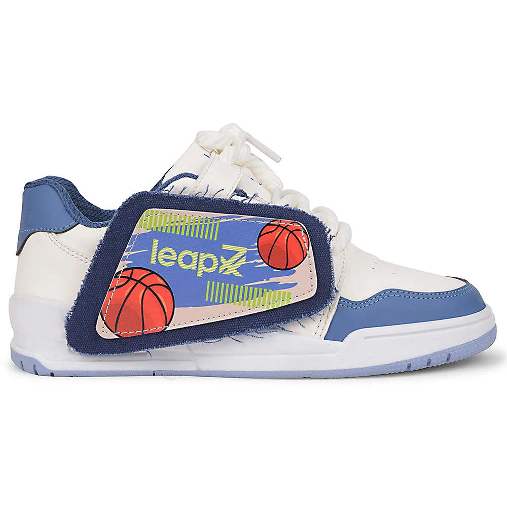 Leap7x Blue Casual Lacing Sneakers For Kids ENVY-2 By Liberty - Image 2