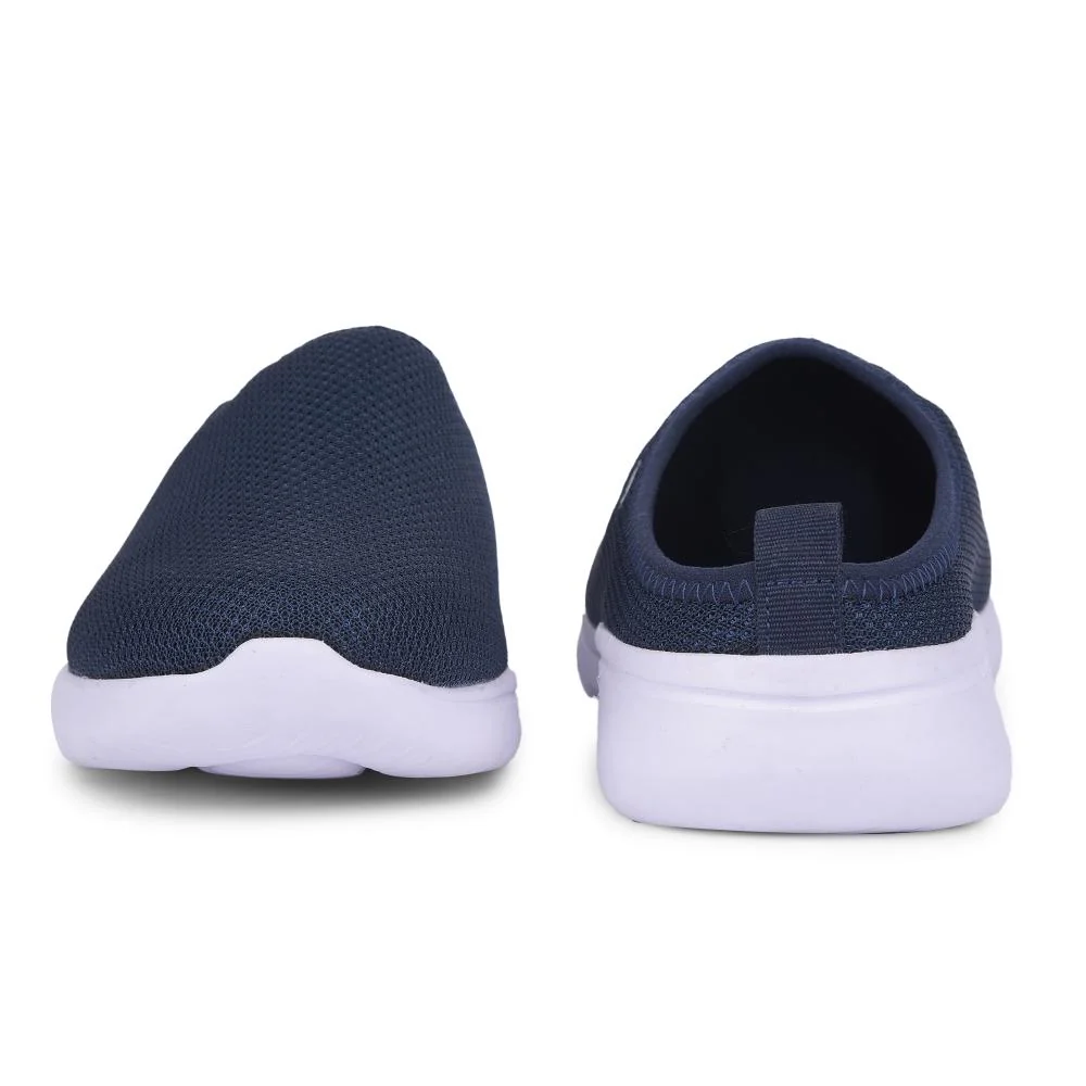 Leap7x Blue Casual Mules For Women EZZIER-L2E By Liberty - Image 4