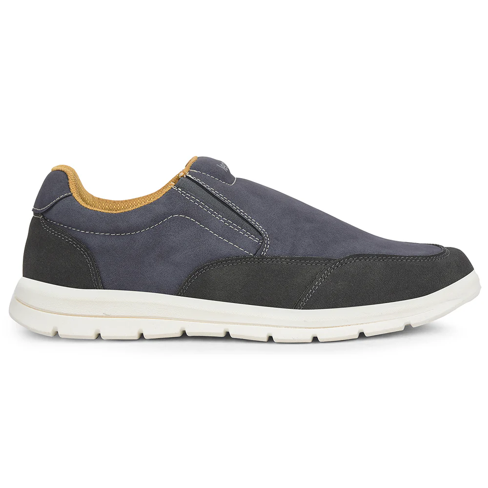 Leap7x Blue Casual Non Lacing Sneakers For Men FRINKS-2E By Liberty - Image 2