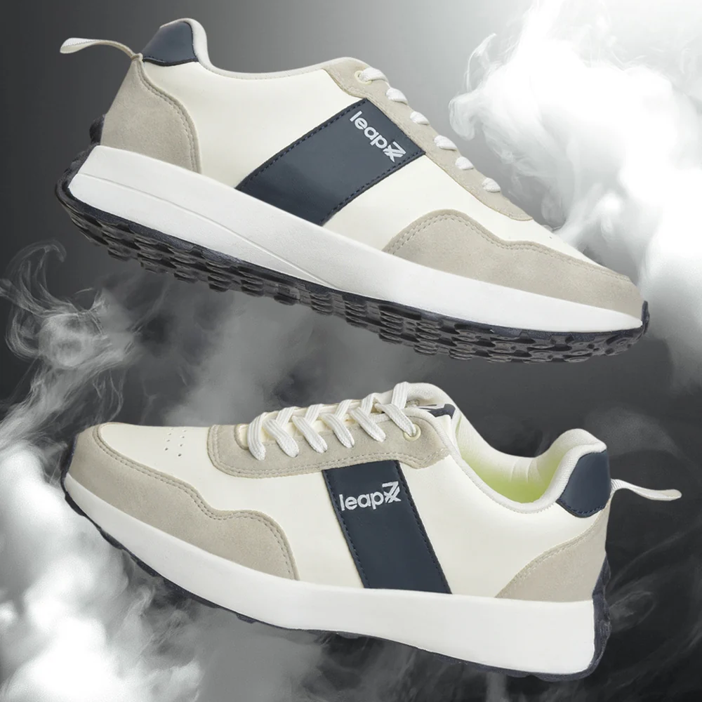 Leap7x Blue Casual Sneakers For Men FRONX-2E By Liberty - Image 4