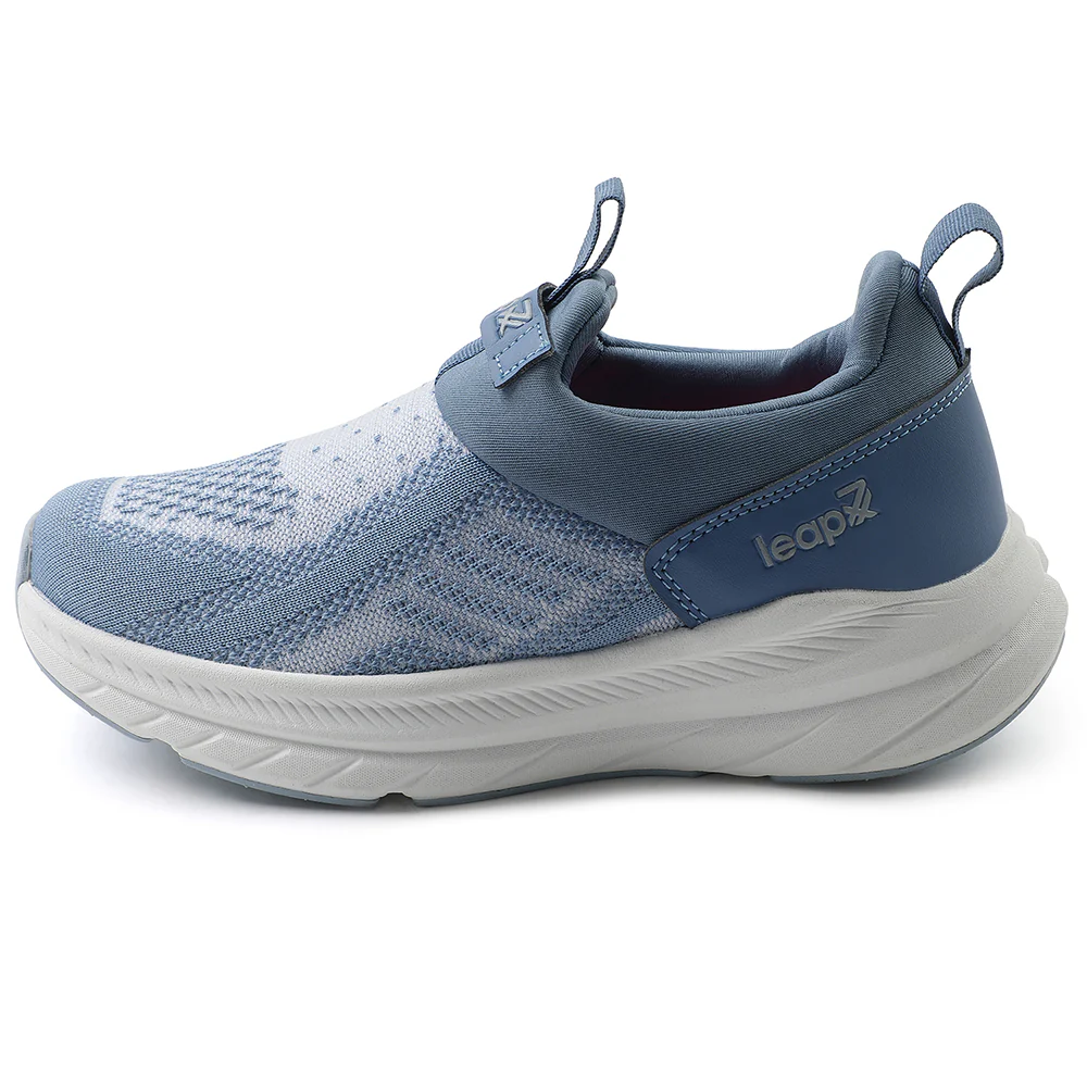 Leap7x Blue Sports Non Lacing Walking Shoes For Women BARCELONAC By Liberty - Image 3