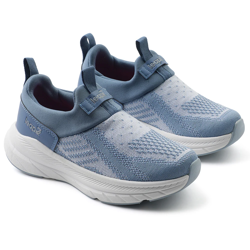 Leap7x Blue Sports Non Lacing Walking Shoes For Women BARCELONAC By Liberty - Image 5
