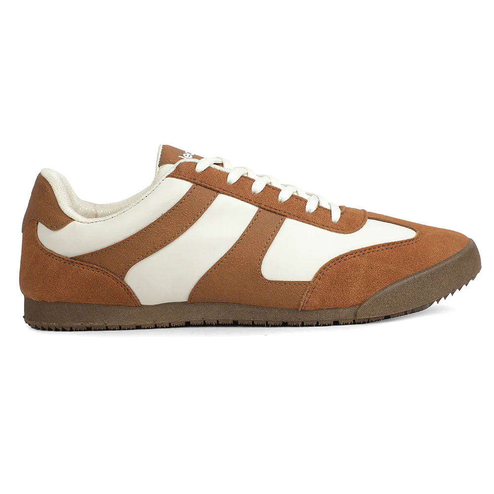 Leap7x Brown Casual Lacing Sneakers For Men DECIAN-4E By Liberty - Image 2