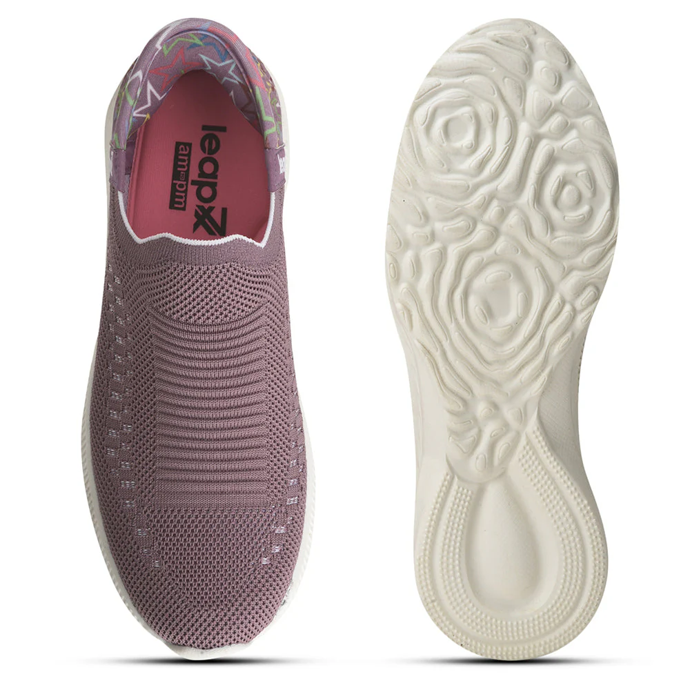 Leap7x Non Lacing Purple Casual Slip on Shoes For Women EAZY By Liberty - Image 6