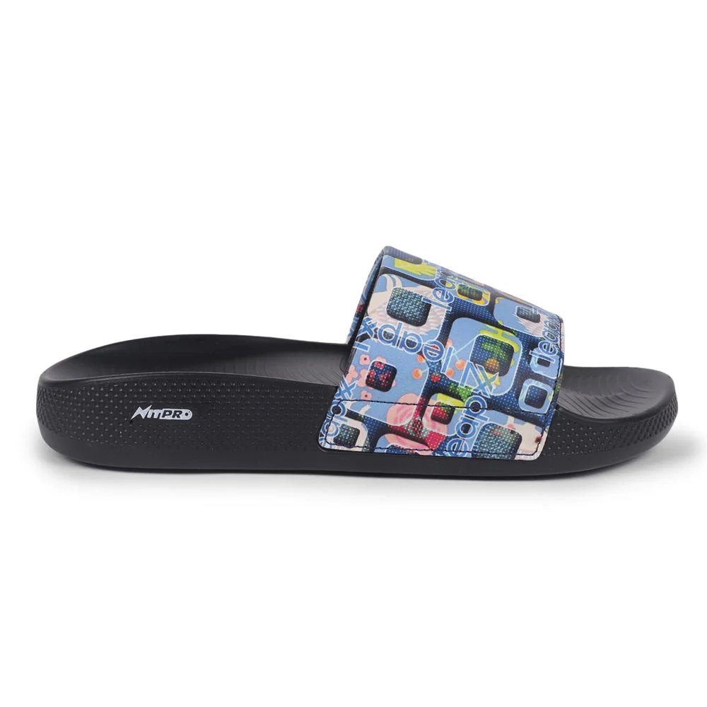 Leap7x Casual Sky Blue Slides For Women NITWALK-1L By Liberty - Image 2