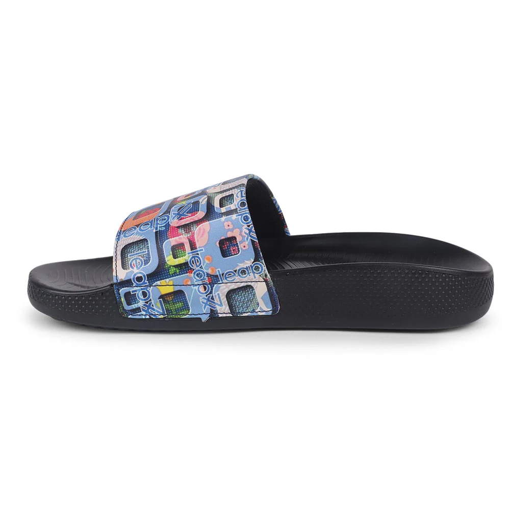 Leap7x Casual Sky Blue Slides For Women NITWALK-1L By Liberty - Image 3