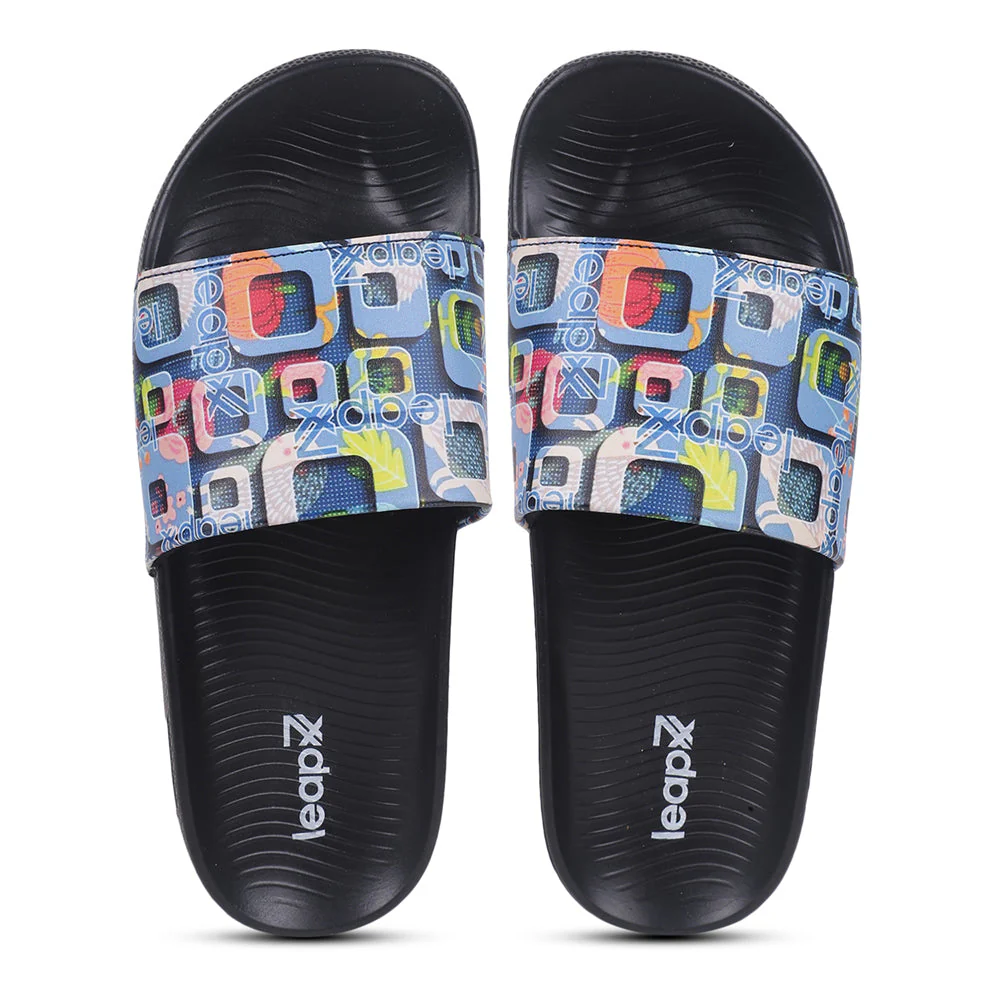 Leap7x Casual Sky Blue Slides For Women NITWALK-1L By Liberty - Image 6