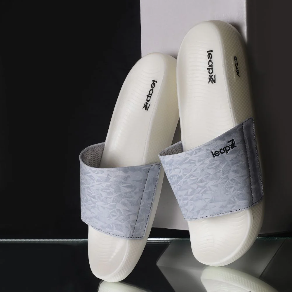 Leap7x By Liberty Men NITWALK-2 L.Grey Casual Slides - Image 4