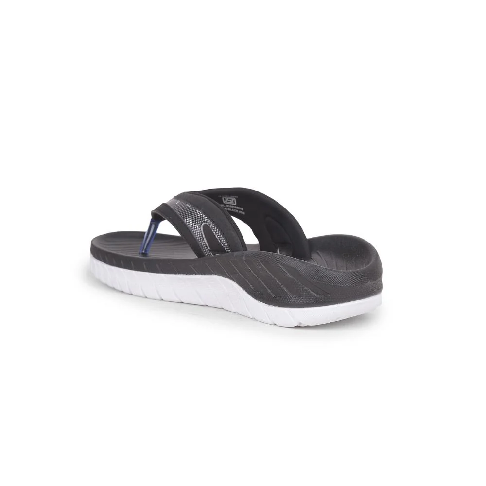 Leap7x Casual Black Flip Flop For Men AUSTIN By Liberty - Image 4