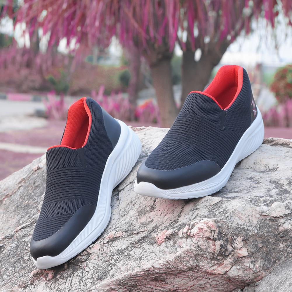 Leap7x By Liberty Mens FOTHILS-1E Black Sports Non Lacing Shoes - Image 4
