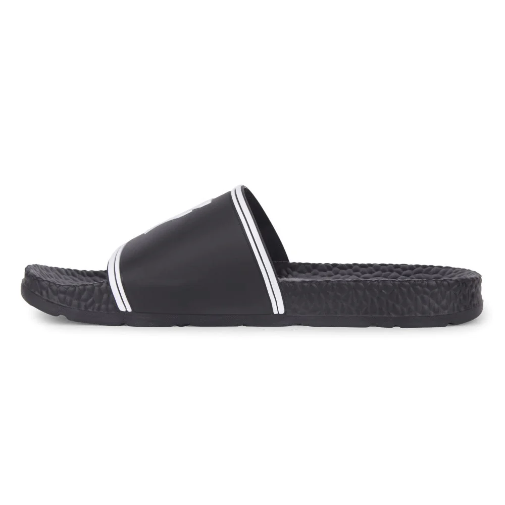 Leap7x By Liberty Mens LUCAS Black Bin Slippers - Image 3