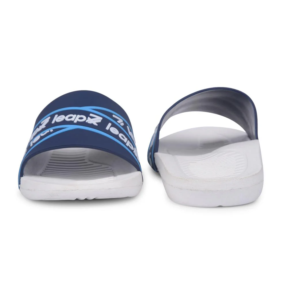 Leap7x By Liberty Mens OTTO Navy Blue Bin Slippers - Image 4