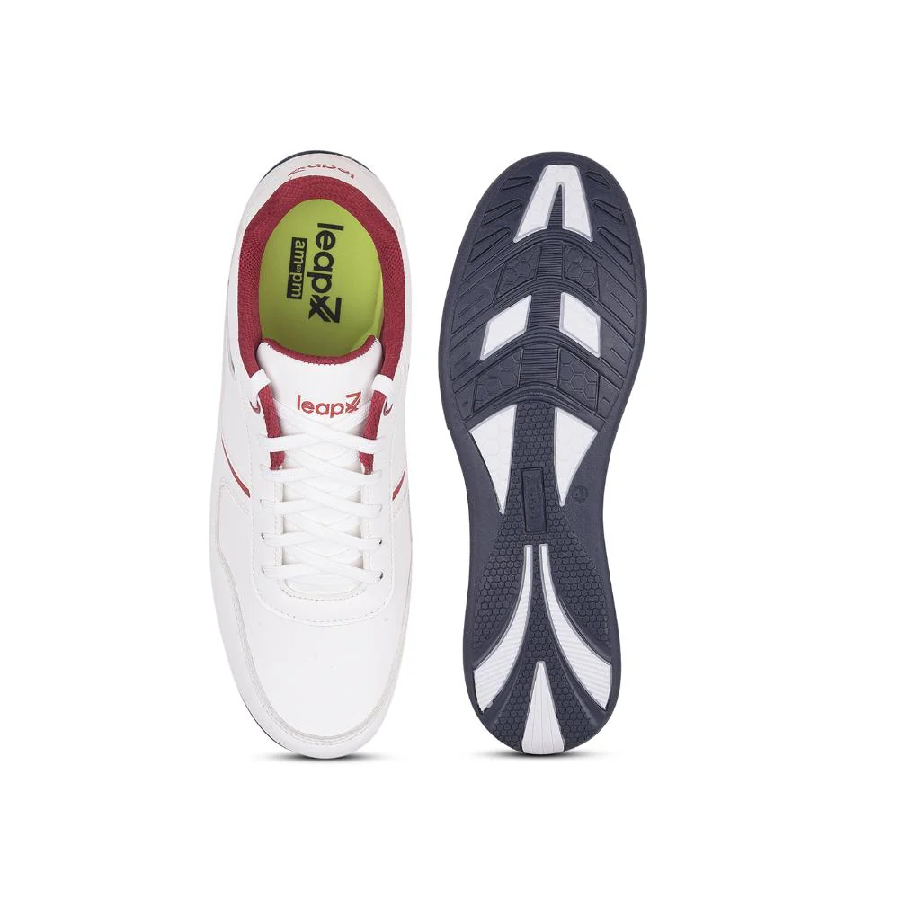 Leap7x Casual White Sneakers For Men TORONTO By Liberty - Image 6