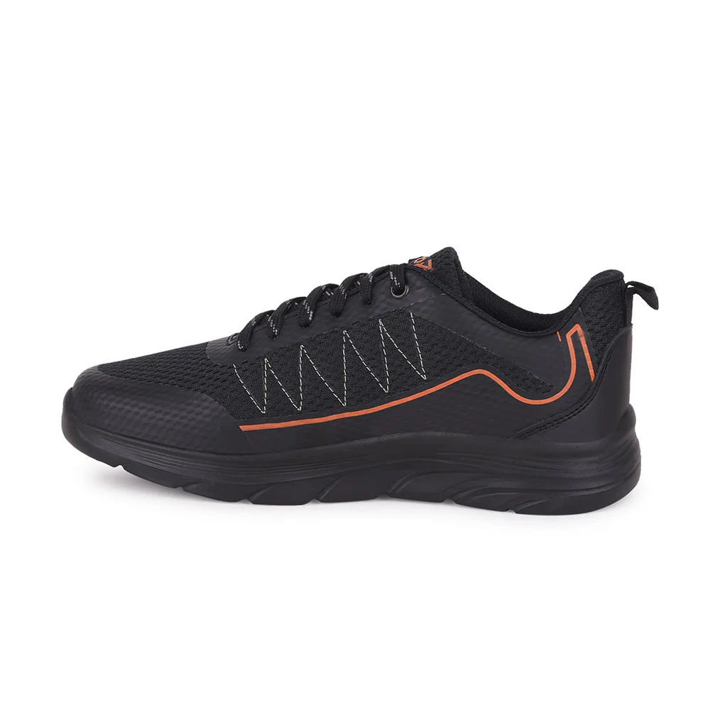 Leap7x By Liberty Mens ZIGGY-1E Black Sports Lacing Shoes - Image 3