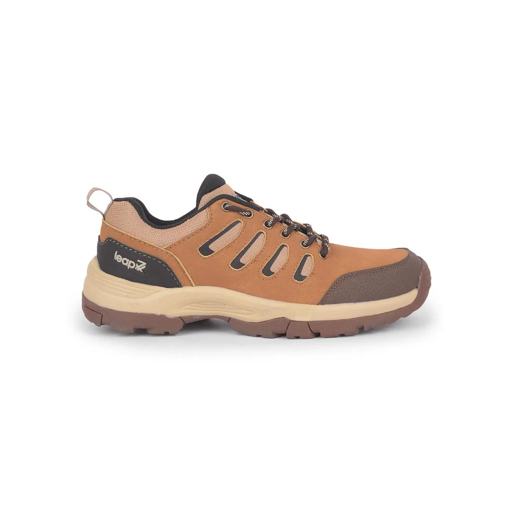 Leap7x Camel Lacing Sports Trekking Shoes For Men COLUMBO-1E By Liberty - Image 2