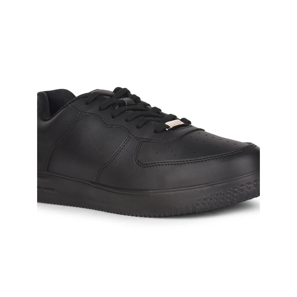 Leap7x Casual Black Lacing Sneakers For Men SPORTSTAR1 By Liberty - Image 5