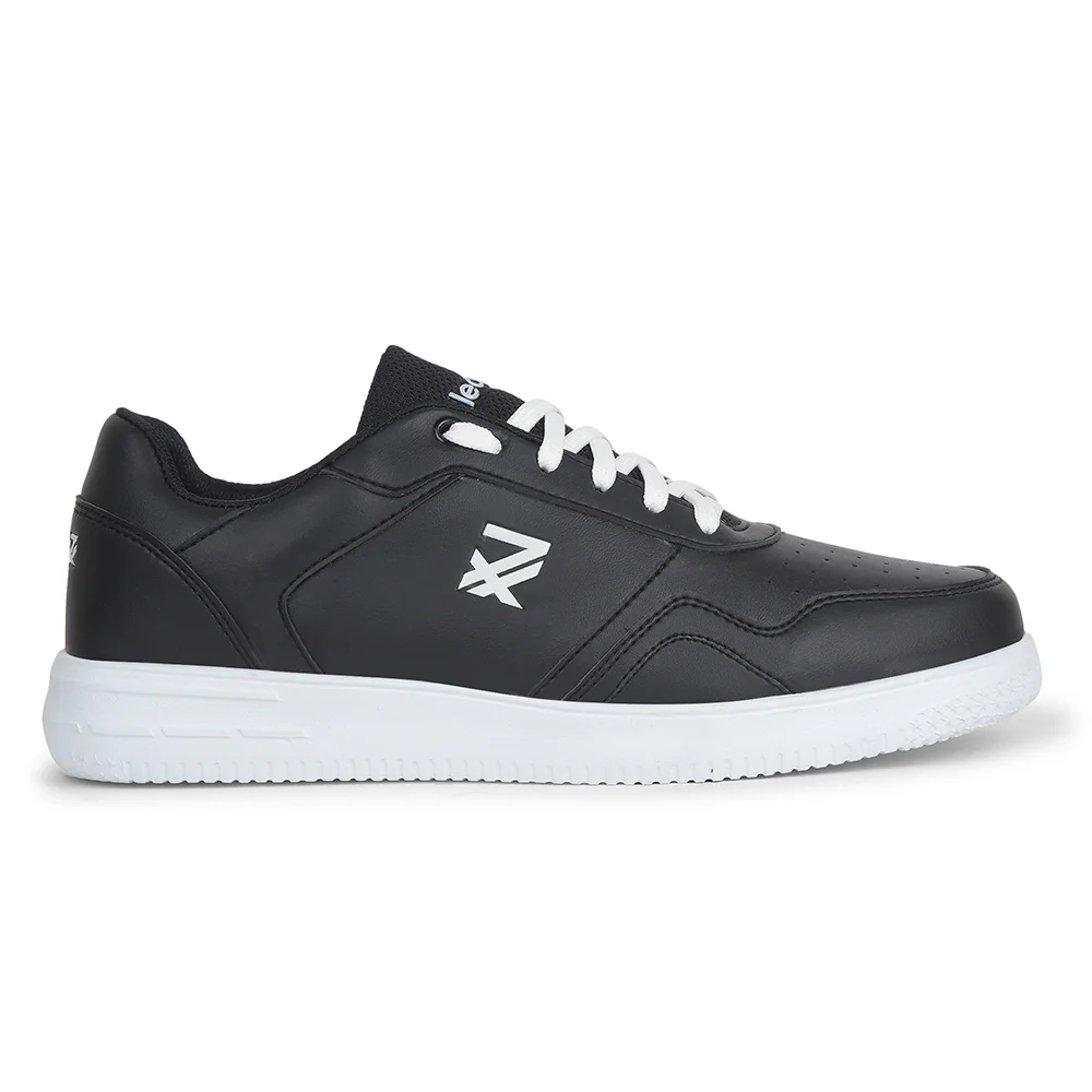 Leap7x Casual Black Sneakers For Mens SNOOKIS-E By Liberty - Image 2