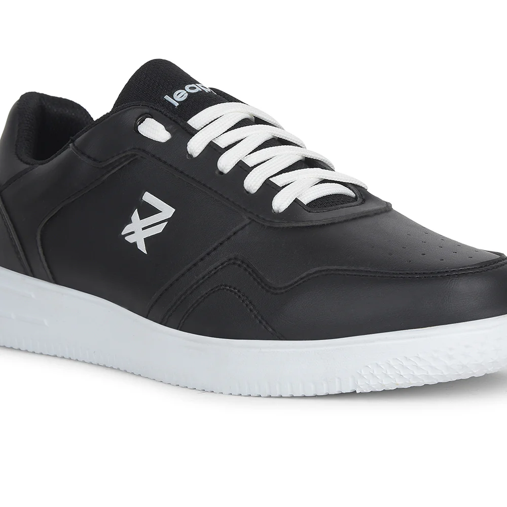 Leap7x Casual Black Sneakers For Mens SNOOKIS-E By Liberty - Image 5