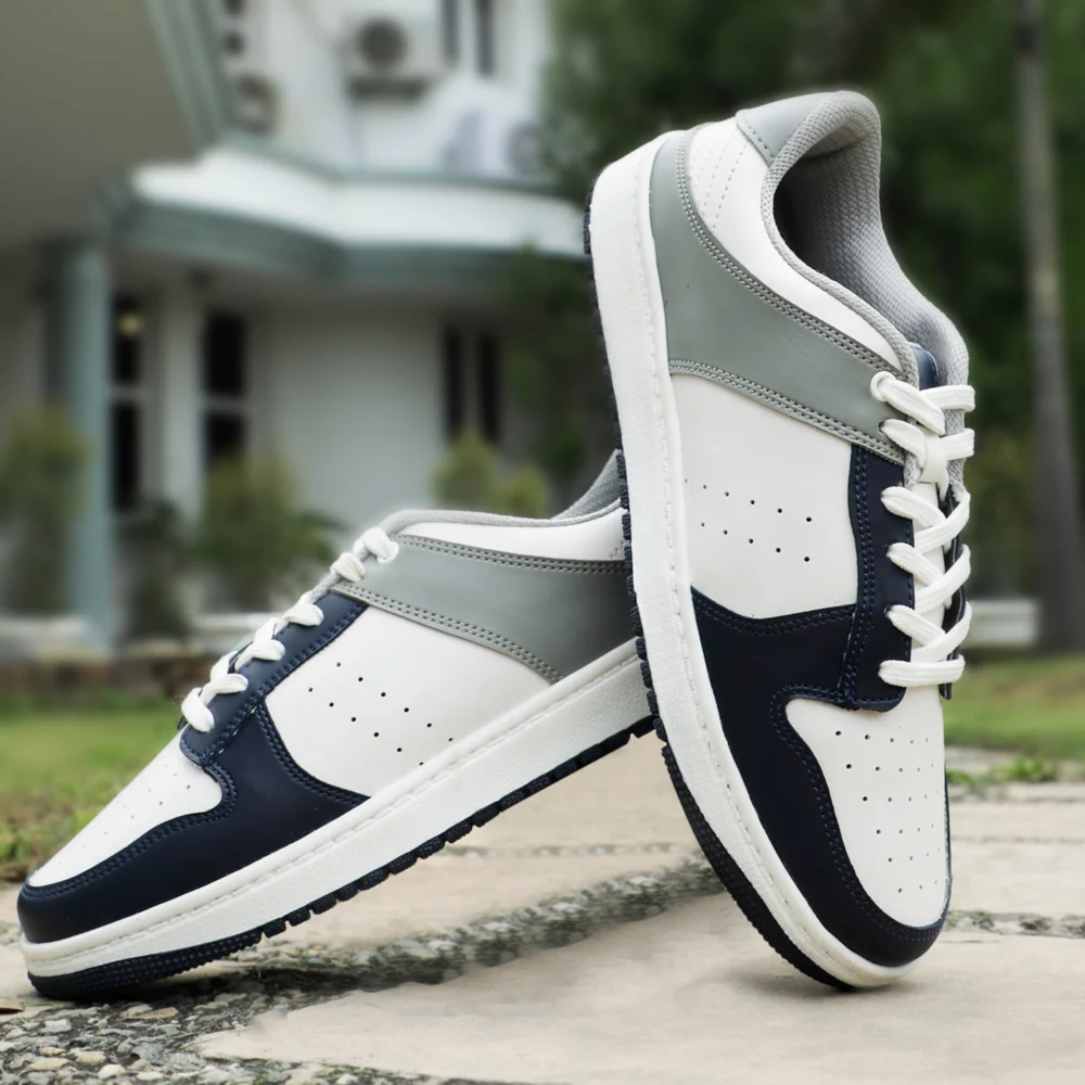 Leap7x Casual Grey Lacing Sneakers For Men SPORTSTAR By Liberty - Image 4
