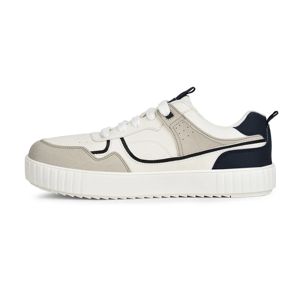Leap7x Casual Grey Lacing Sneakers For Men SPORTSTAR4 By Liberty - Image 3