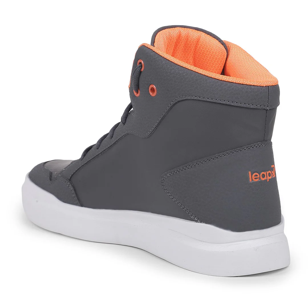 Leap7x Casual Grey Lacing Sneakers VENOUR-1E By Liberty - Image 5