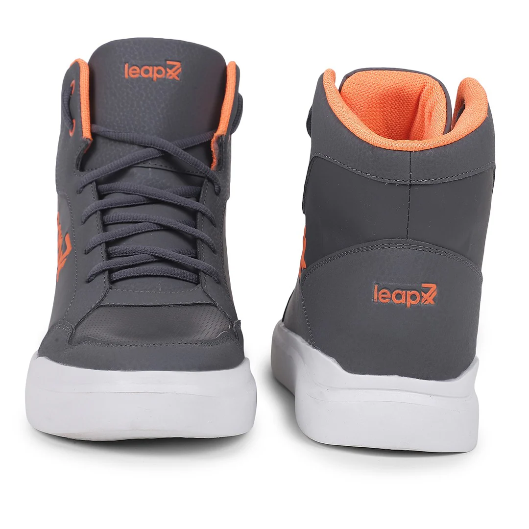 Leap7x Casual Grey Lacing Sneakers VENOUR-1E By Liberty - Image 6