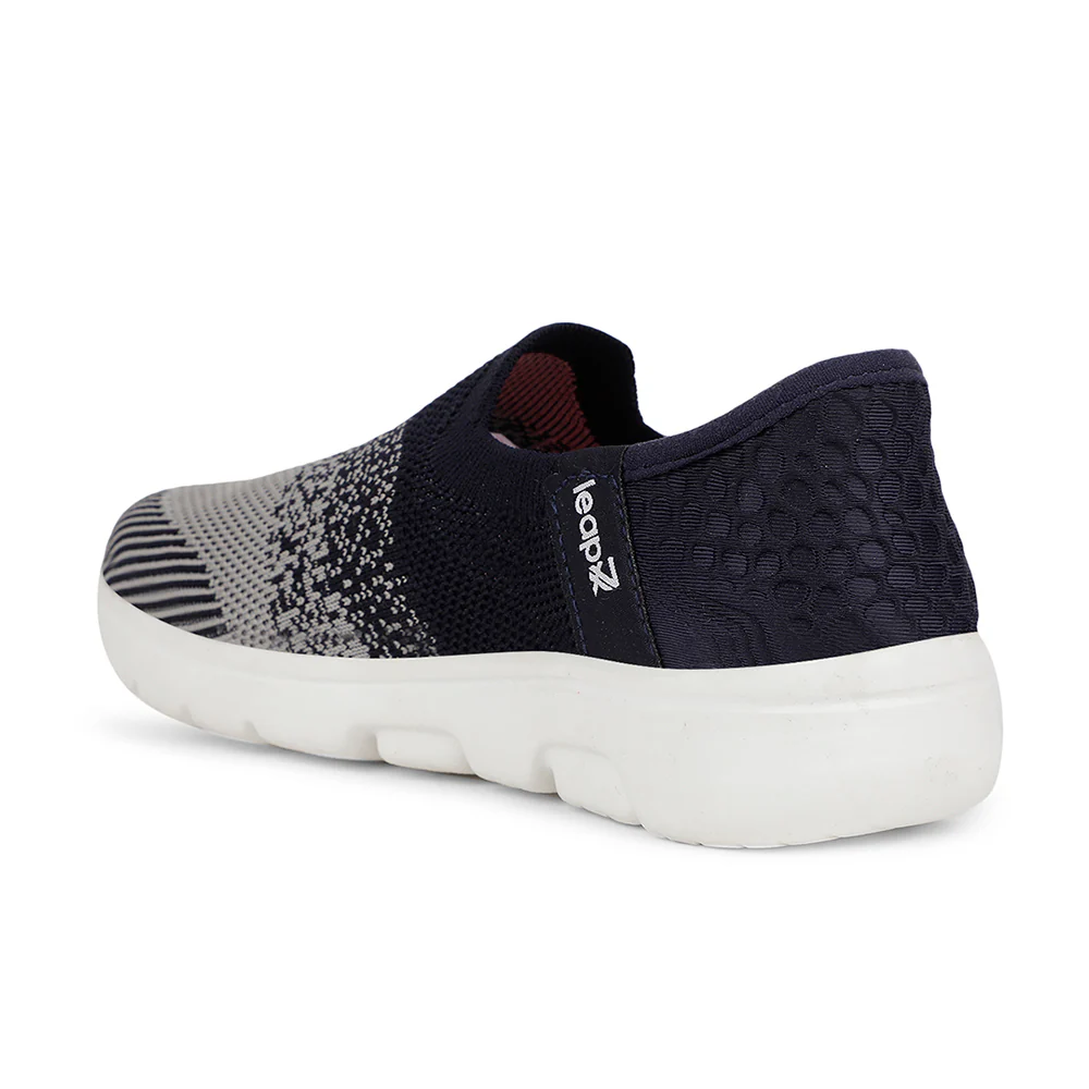 Leap7x Casual Navy Blue Non Lacing Shoes For Kids EAZYGO-10N By Liberty - Image 6