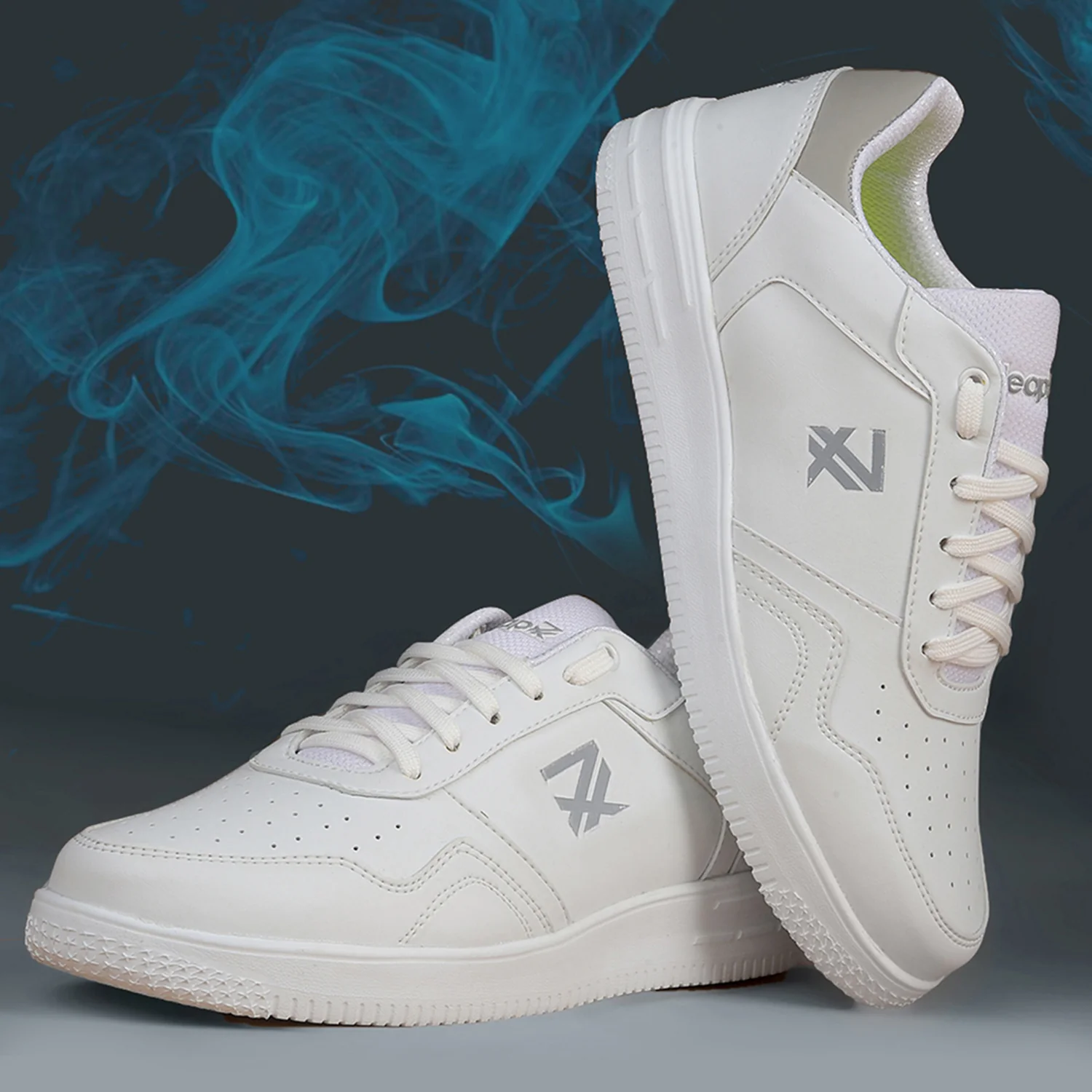 Leap7x Casual White Sneakers For Mens SNOOKIS-E By Liberty - Image 4