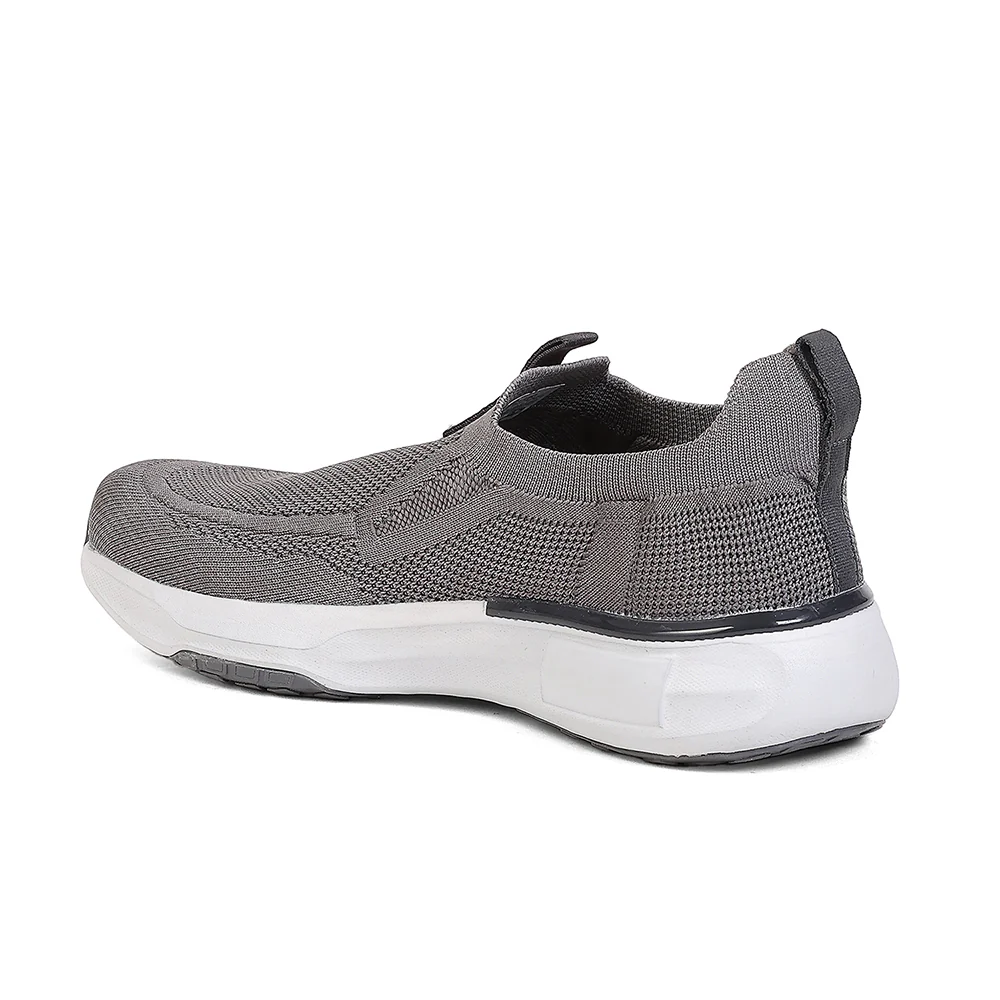 Leap7X CHICAGO-1 Dark Grey Sports Non Lacing Walking Shoes for Men by Liberty - Image 3