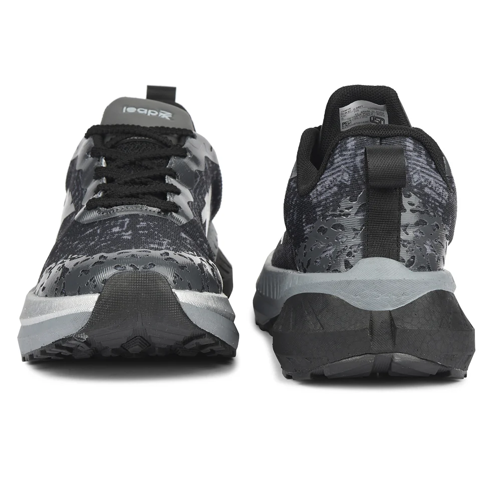 Leap7x Dark Grey Sports Lacing Running Shoes For Men XLM-07 By Liberty - Image 6