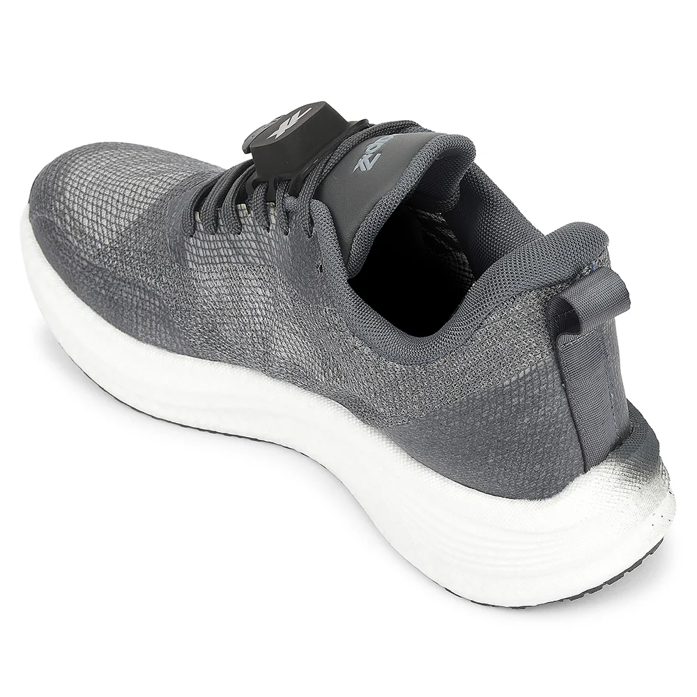 Leap7x Dark Grey Sports Lacing Running Shoes For Men XLM-08MS By Liberty - Image 5