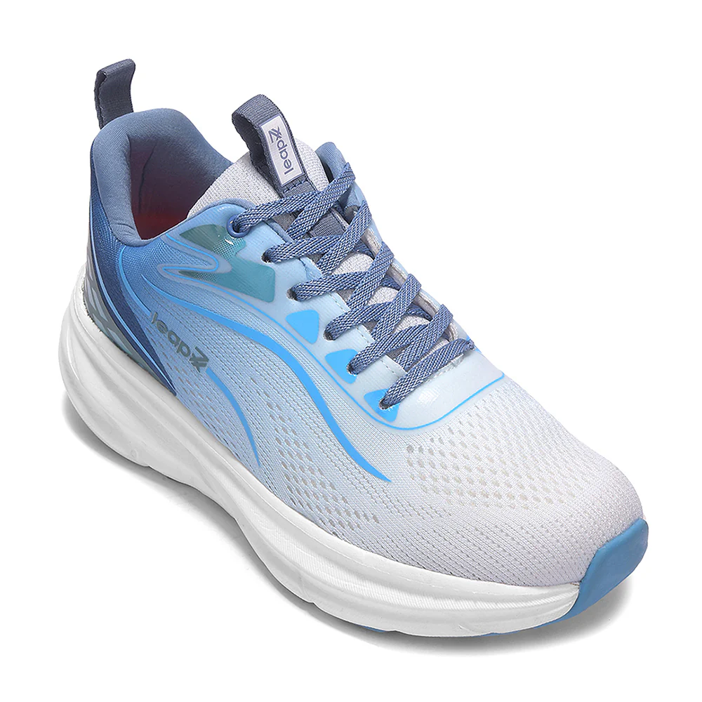 Leap7X DRIVSTEP-E Teal Blue Sports Lacing Running Shoes for Men by Liberty