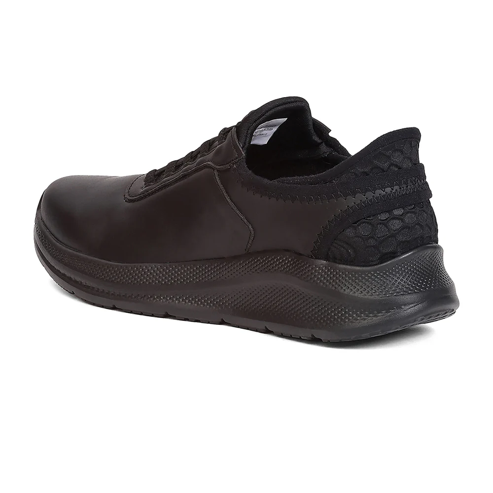 Leap7X EAZYSCHL-1 Black School Non Lacing Uniform Shoes for Kids by Liberty - Image 3