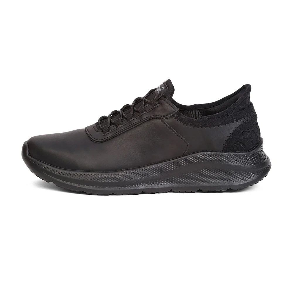 Leap7X EAZYSCHL-1 Black School Non Lacing Uniform Shoes for Kids by Liberty - Image 5