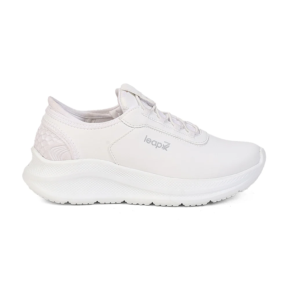 Leap7X EAZYSCHL-1 White School Non Lacing Uniform Shoes for Kids by Liberty - Image 2