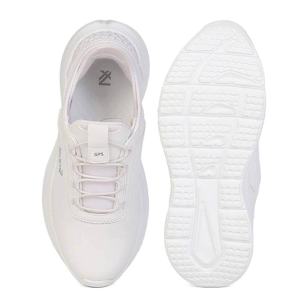Leap7X EAZYSCHL-1 White School Non Lacing Uniform Shoes for Kids by Liberty - Image 4
