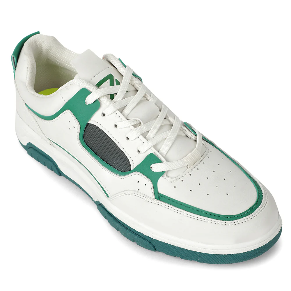 LEAP7X Green Casual Lacing Sneakers for Men JETSTEP-E by Liberty