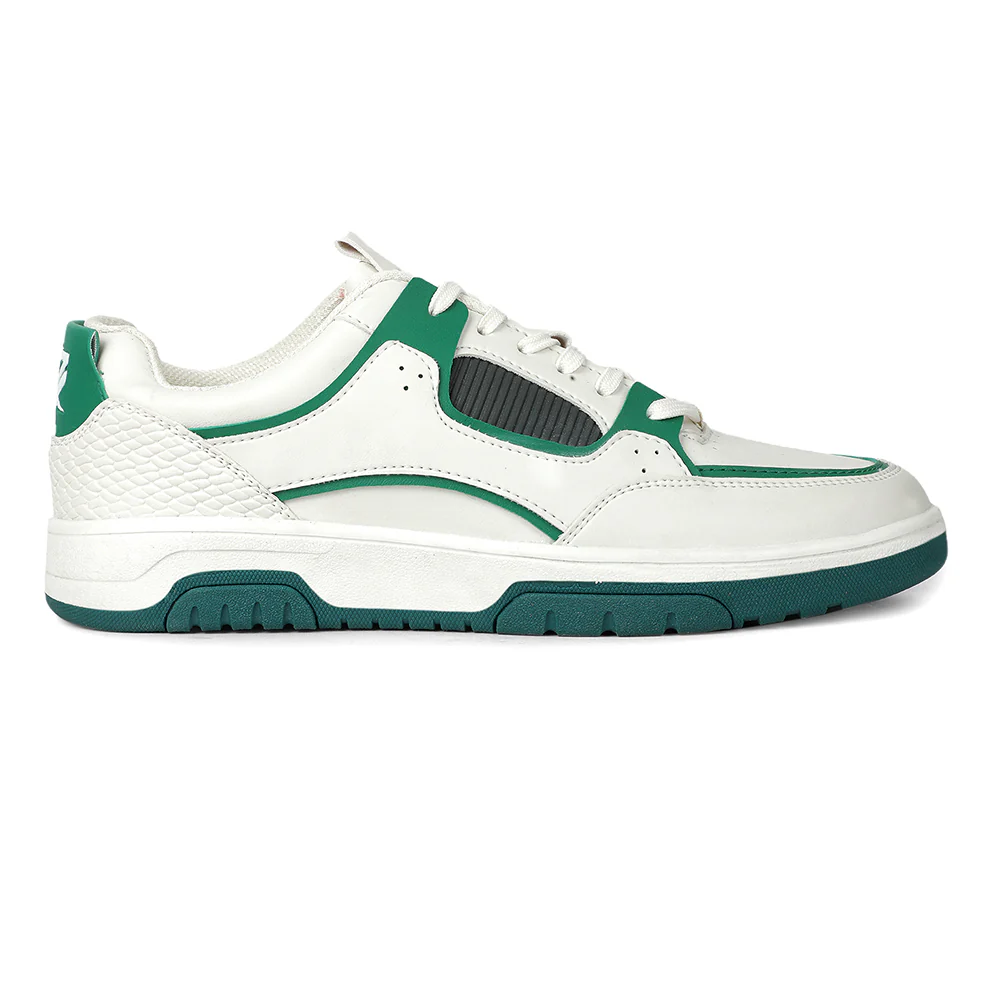 LEAP7X Green Casual Lacing Sneakers for Men JETSTEP-E by Liberty - Image 4