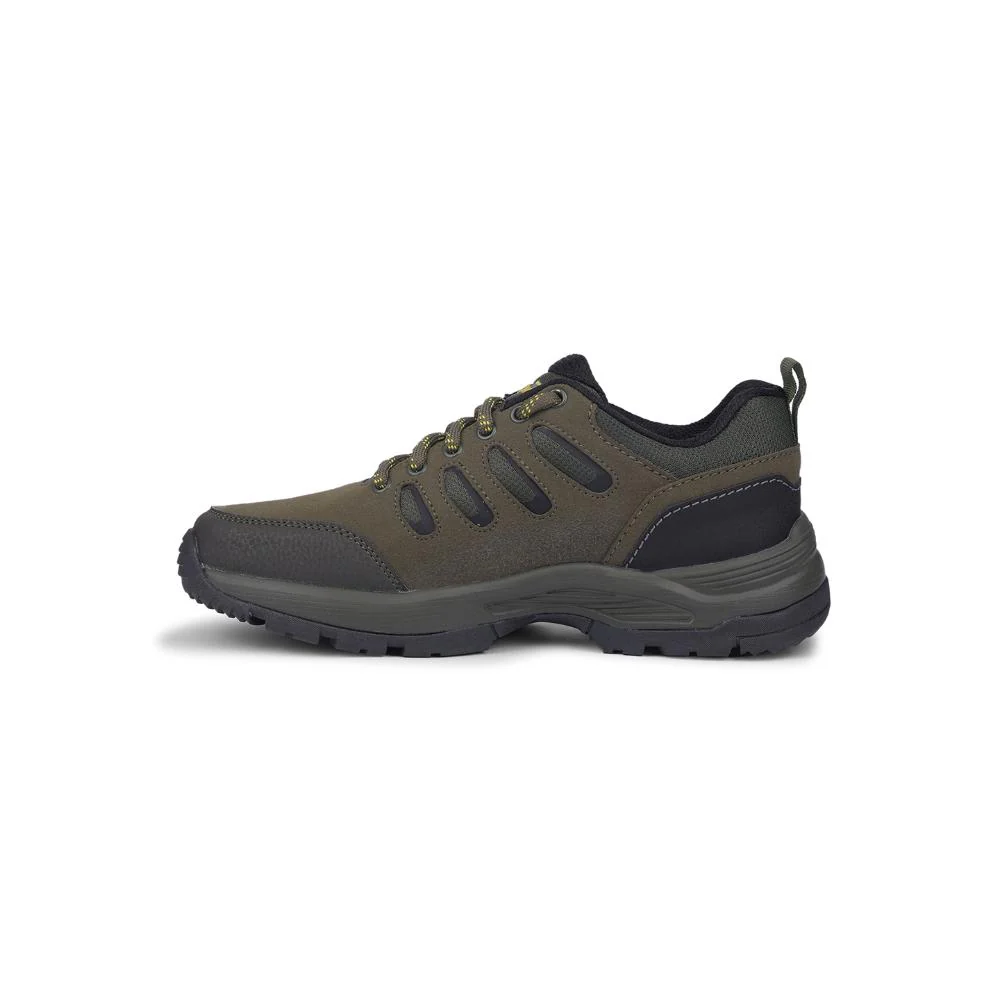 Leap7x Green Lacing Sports Trekking Shoes For Men COLUMBO-1E By Liberty - Image 3