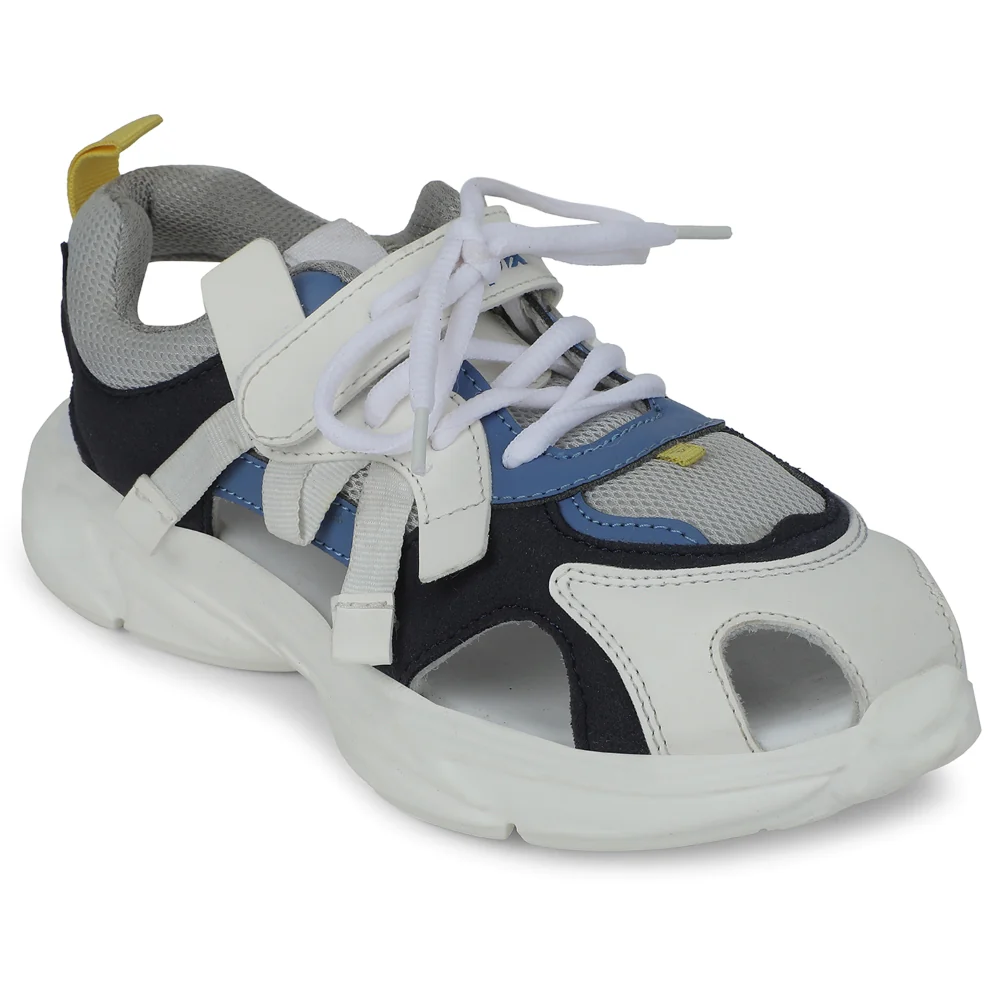 Leap7x Grey Casual Sandal For Kids CLOUDY-3E By Liberty