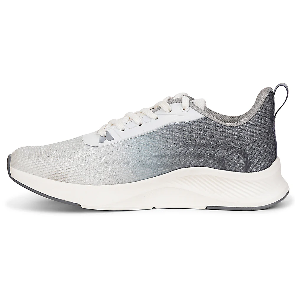 Leap7x Grey Sports Lacing Running Shoes For Men FLYOD By Liberty - Image 3