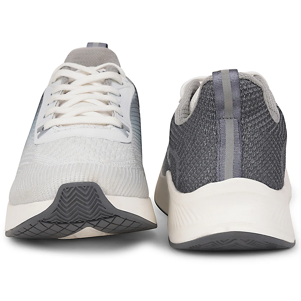 Leap7x Grey Sports Lacing Running Shoes For Men FLYOD By Liberty - Image 6