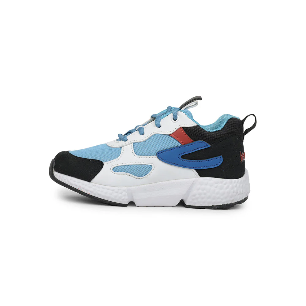 Leap7x Lace Up Athleisure Shoes For Kids (Sky Blue) CARRY-03 By Liberty - Image 3