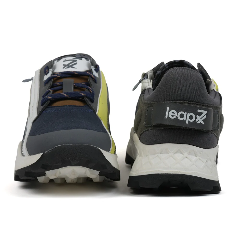Leap7x Casual Navy Blue Lacing Shoes For Men ANGUS By Liberty - Image 3