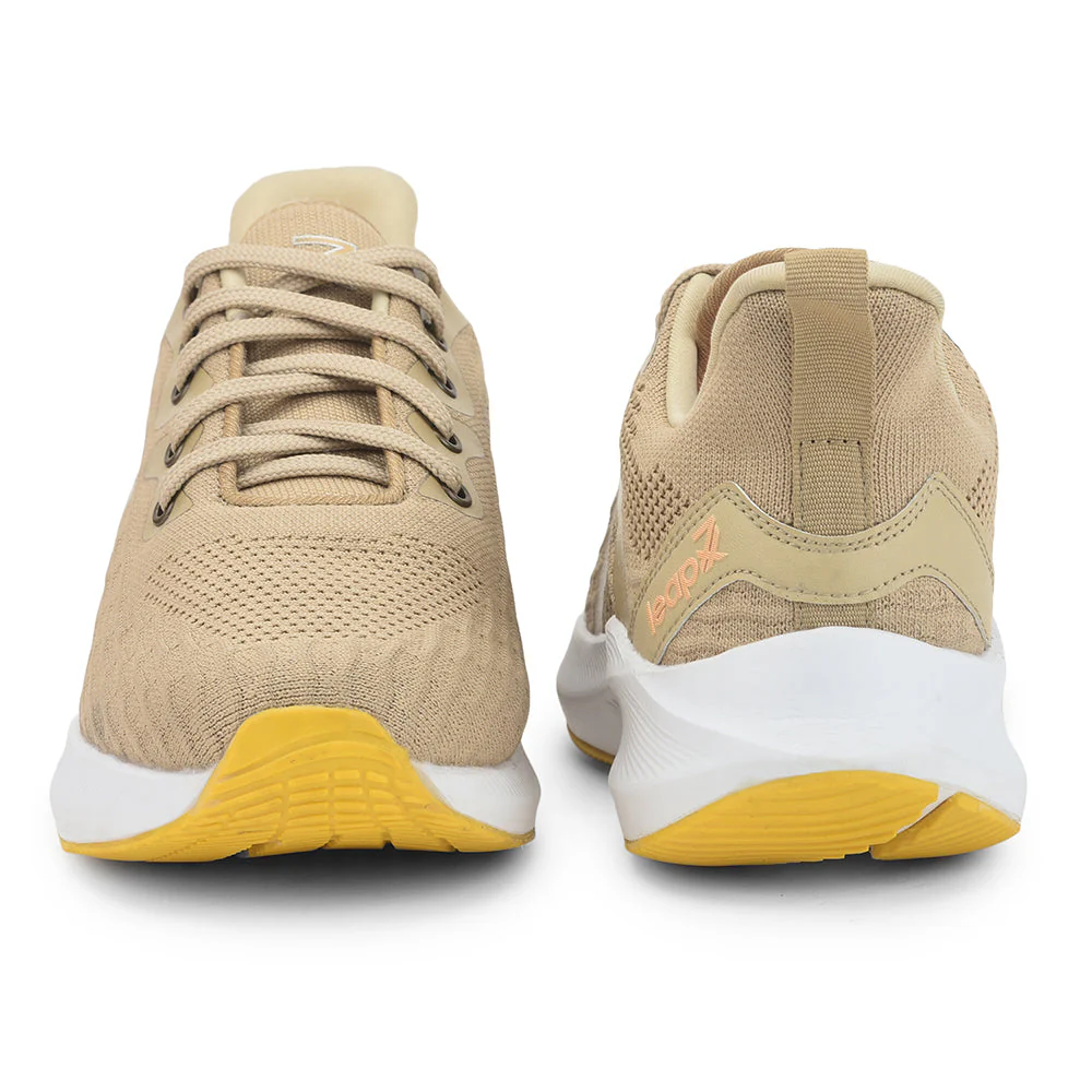 Leap7x Lacing Sports Shoes For Men (Beige) CHALANGE-2 By Liberty - Image 4