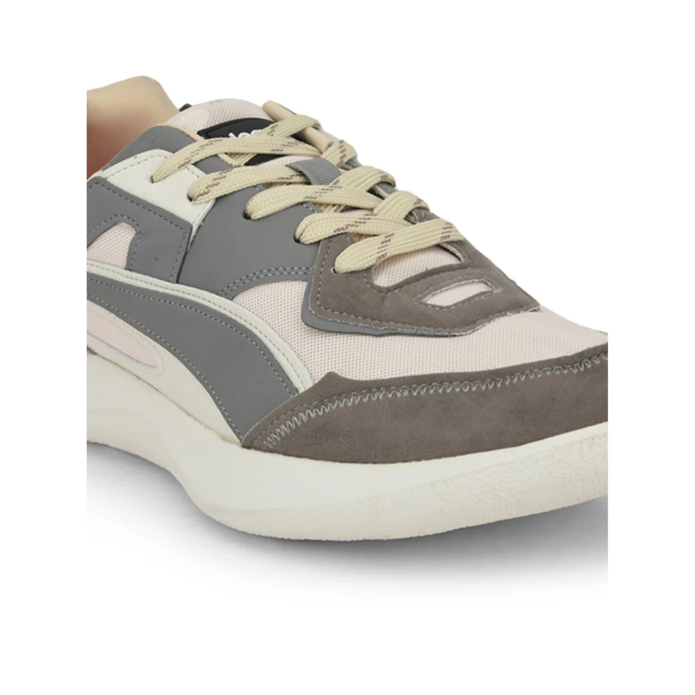 Leap7x Lacing Cream Casual Shoes For Men MENTOR By Liberty - Image 4